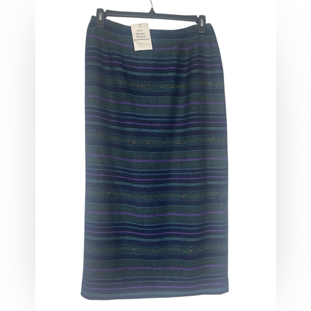 New Coldwater Creek faux wrap wool blend maxi skirt. Size 14. Made in USA - Picture 6 of 8